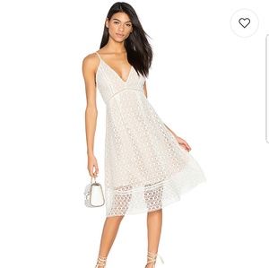 Crochet dress in white
